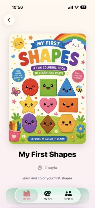 My First Shapes book detail